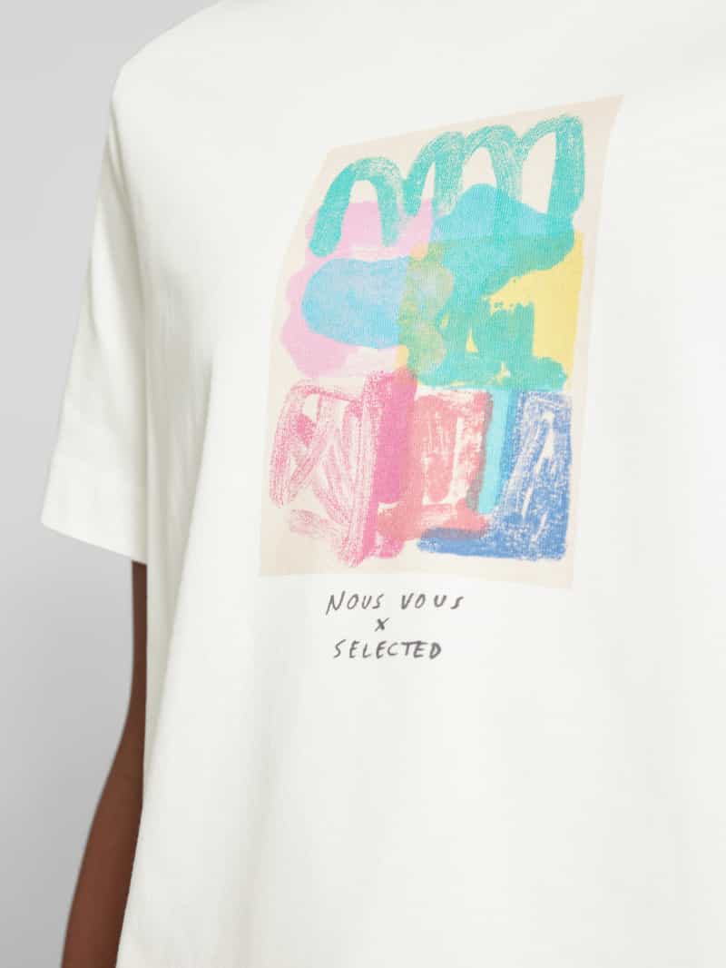 Selected Femme T-shirt met ronde hals model 'ESSENTIAL'