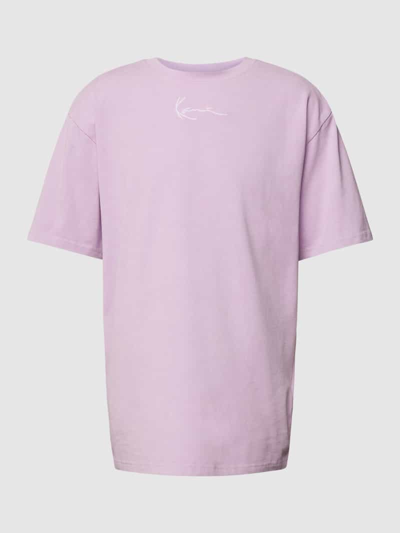 Karl Kani T-shirt met label- en motiefprint aan de achterkant