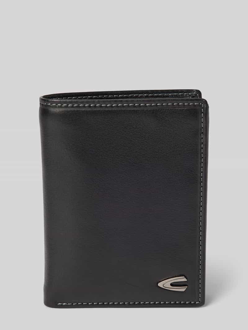camel active Leren portemonnee met logo-applicatie model 'VEGAS'