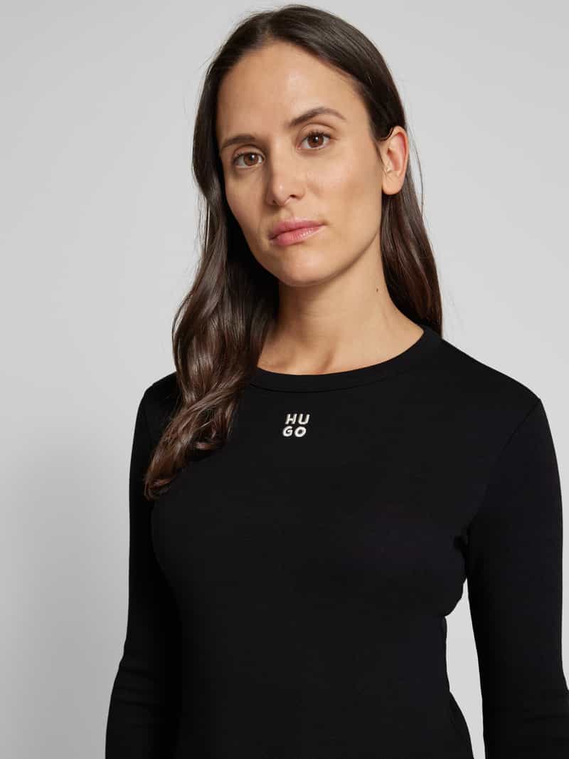 HUGO Mini-jurk met labelstitching model 'Nemalia'