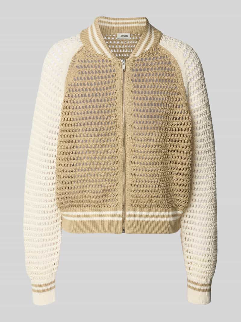 drykorn Gebreid jack met opstaande kraag model 'NALFY'