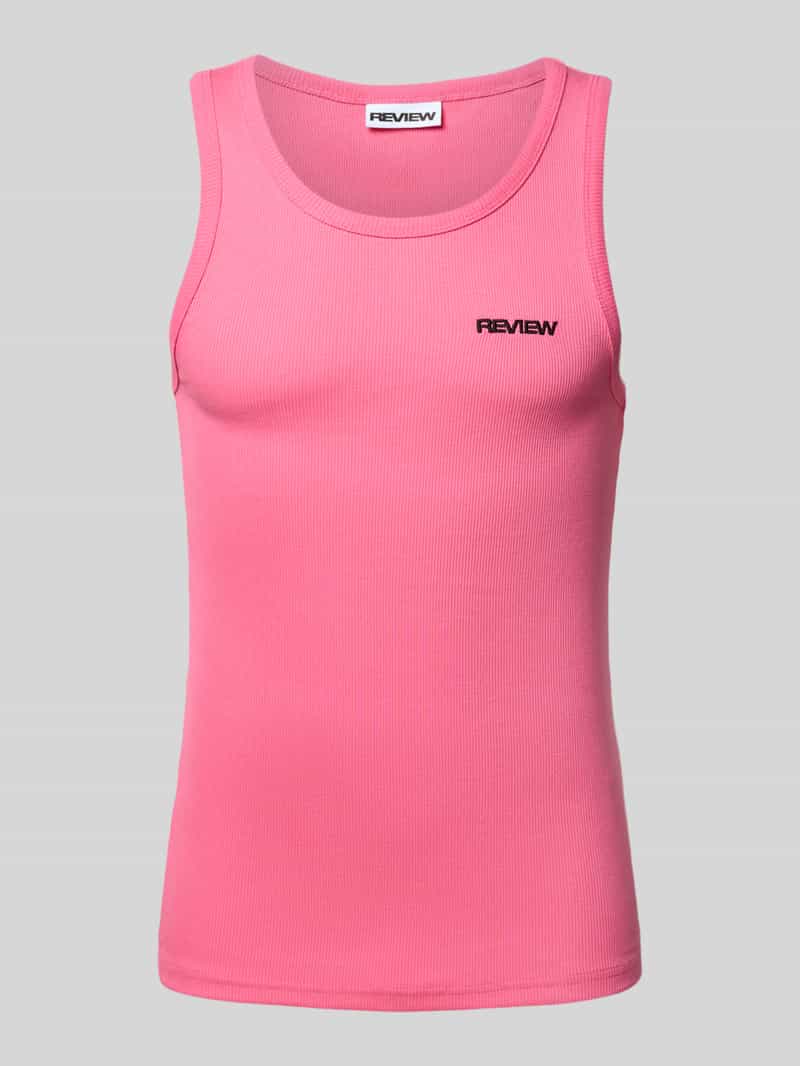 REVIEW Tanktop met labelstitching