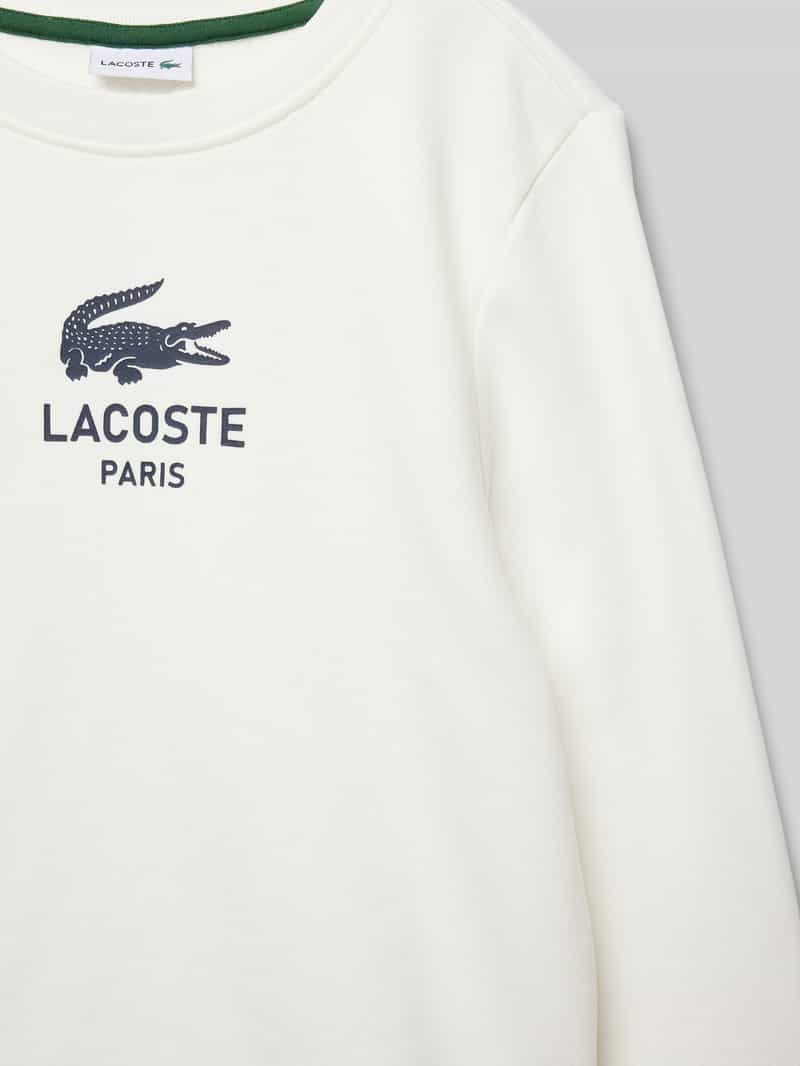 Lacoste Sweatshirt met labelprint