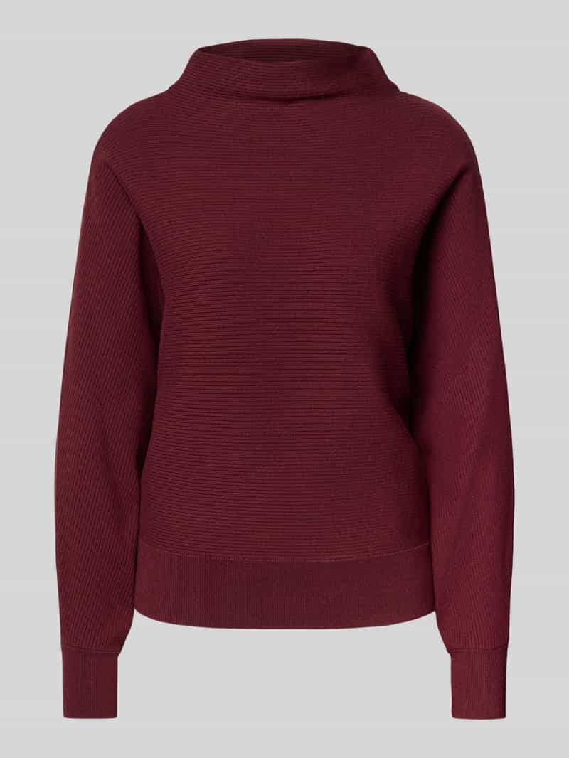 Zero Gebreide pullover van viscosemix met opstaande kraag