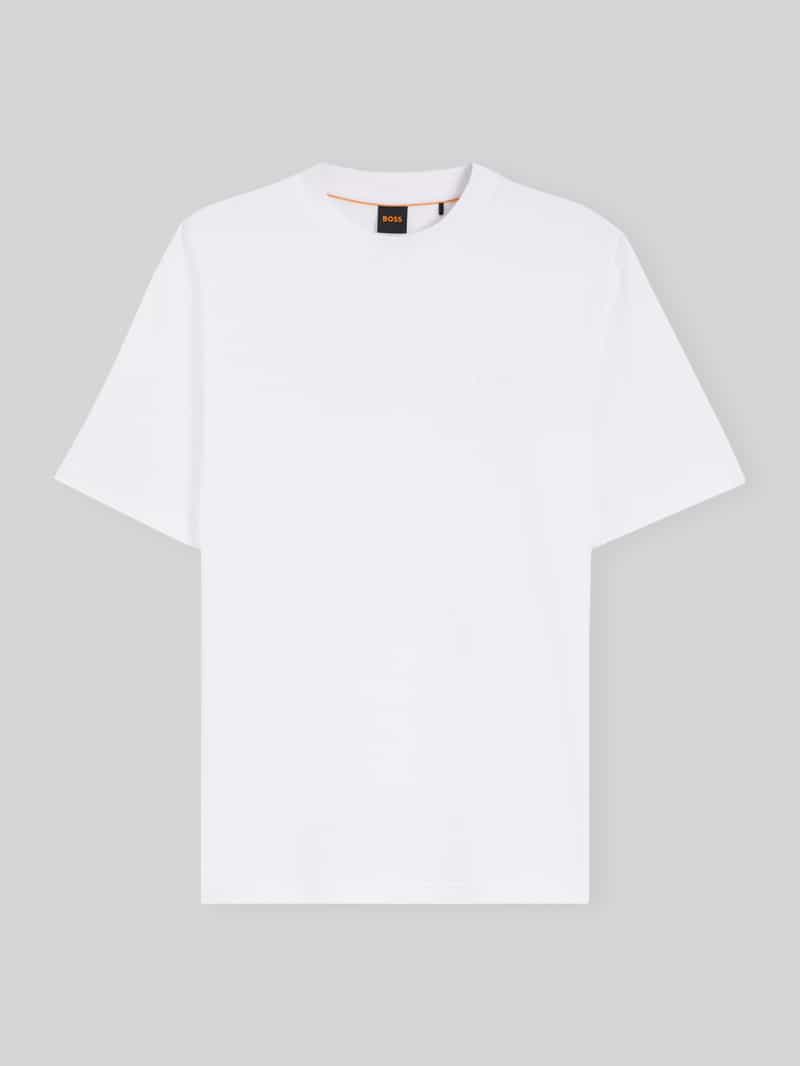 Regular fit t-shirt van puur katoen model 'Te_interlock'