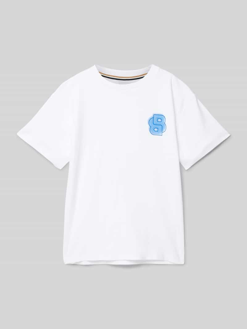 Boss T-shirt met labelprint
