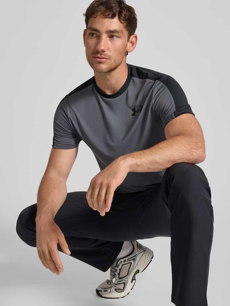 Under Armour T-shirt met geribde ronde hals