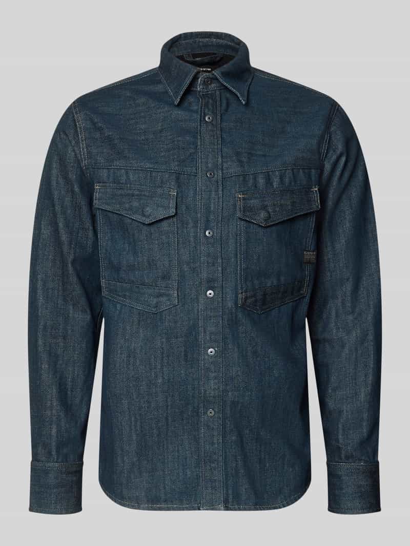 Regular fit Jeanshemd met borstzakken Model 'Dakota'