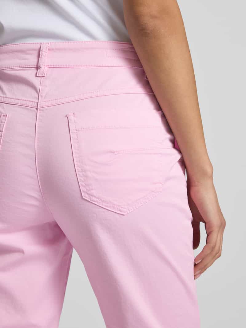 Marc Cain Feminine fit broek met verkorte pasvorm en steekzakken