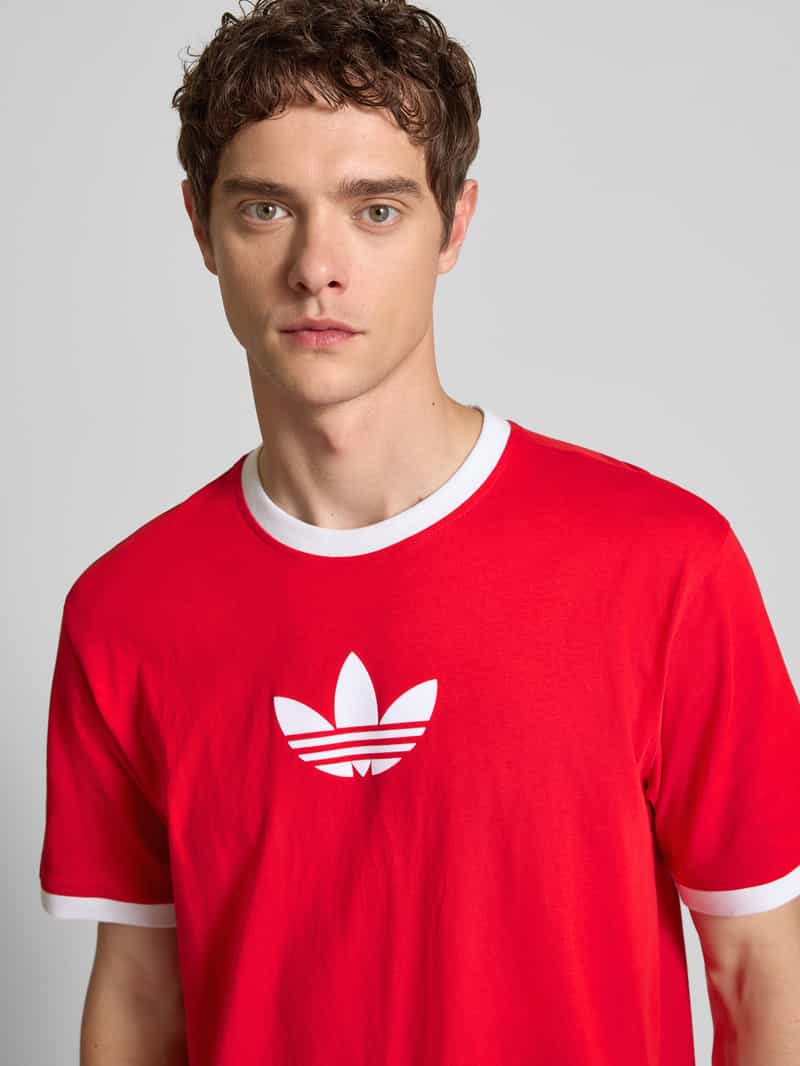 adidas Originals T-shirt met logoprint en ronde hals
