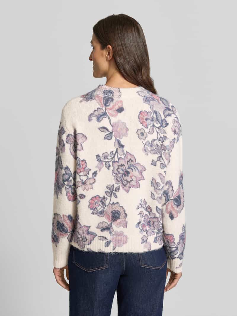 Christian Berg Woman relaxed fit gebreide pullover met linnengehalte