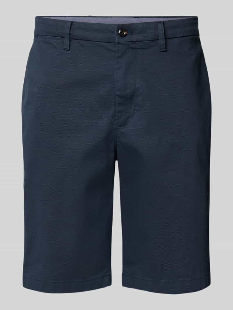 Tommy Hilfiger Regular fit korte broek met structuurmotief model 'HARLEM'