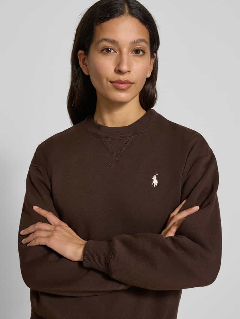 Polo Ralph Lauren Sweatshirt met ronde hals en labelstitching
