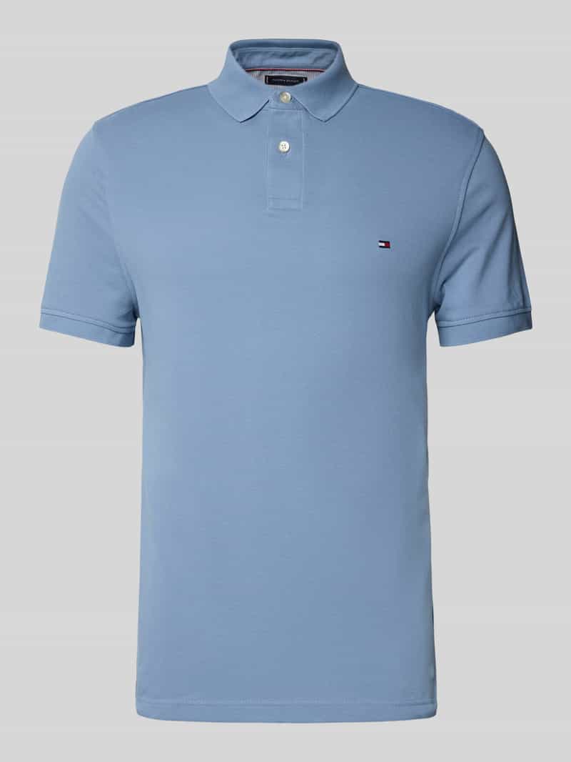 Tommy Hilfiger Regular fit poloshirt van een mix van katoen en elastaan