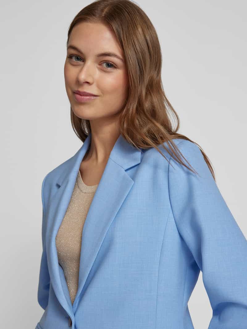s.Oliver BLACK LABEL Shaped fit blazer in viscosemix met 1-knoopssluiting