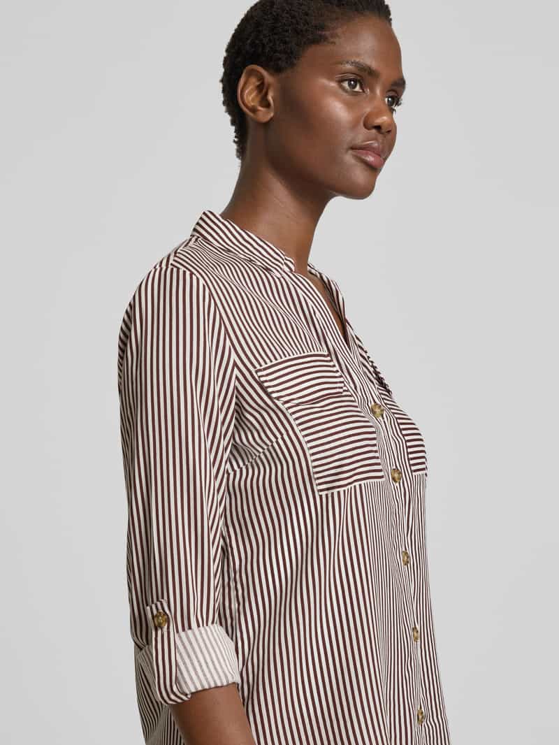 Vero Moda Regular fit overhemdblouse van pure viscose model 'BUMPY'