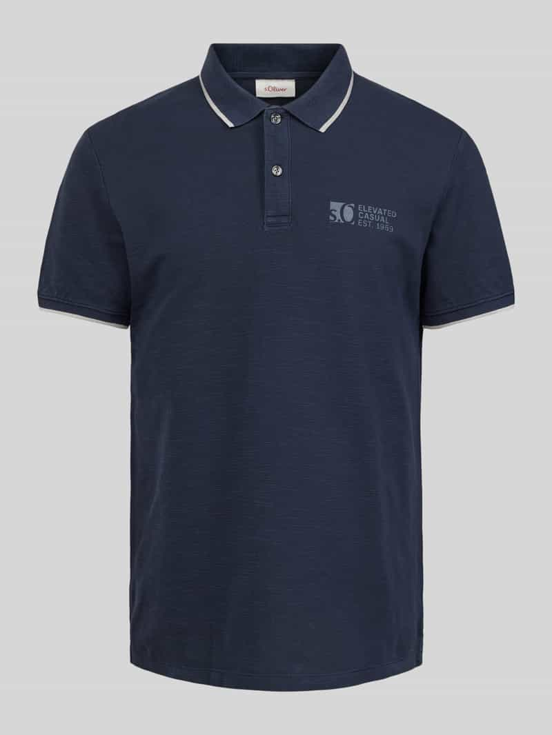 s.Oliver RED LABEL Regular fit poloshirt met labelprint