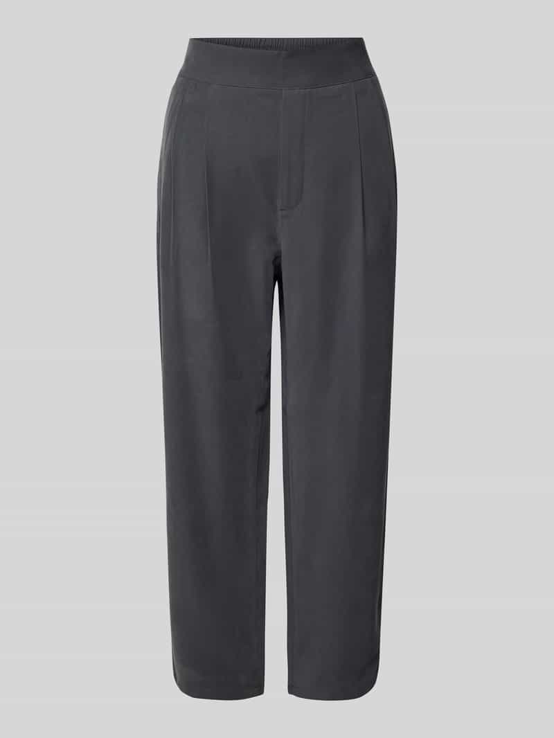 Jake*s Casual Tapered fit stoffen broek met bandplooien