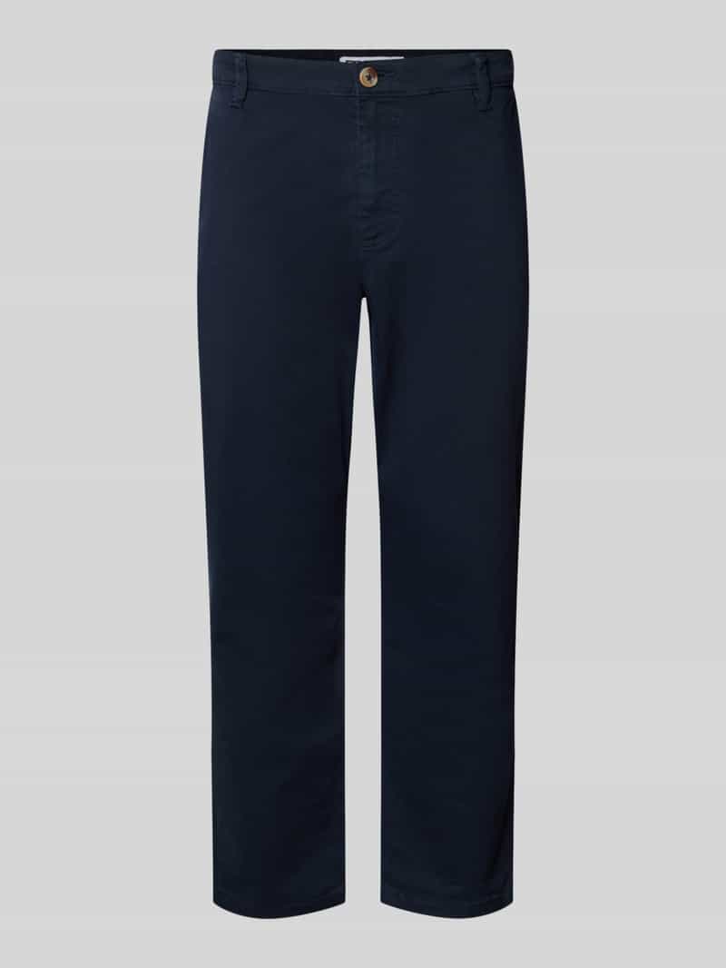 straight fit broek van katoenmix