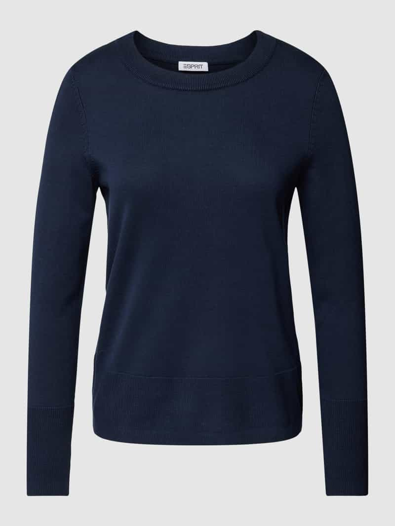 Esprit Gebreide pullover met ribboorden