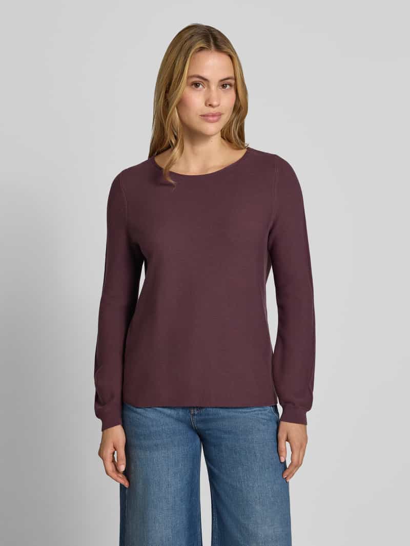 Christian Berg Woman Pullover van pure katoen in tricotlook