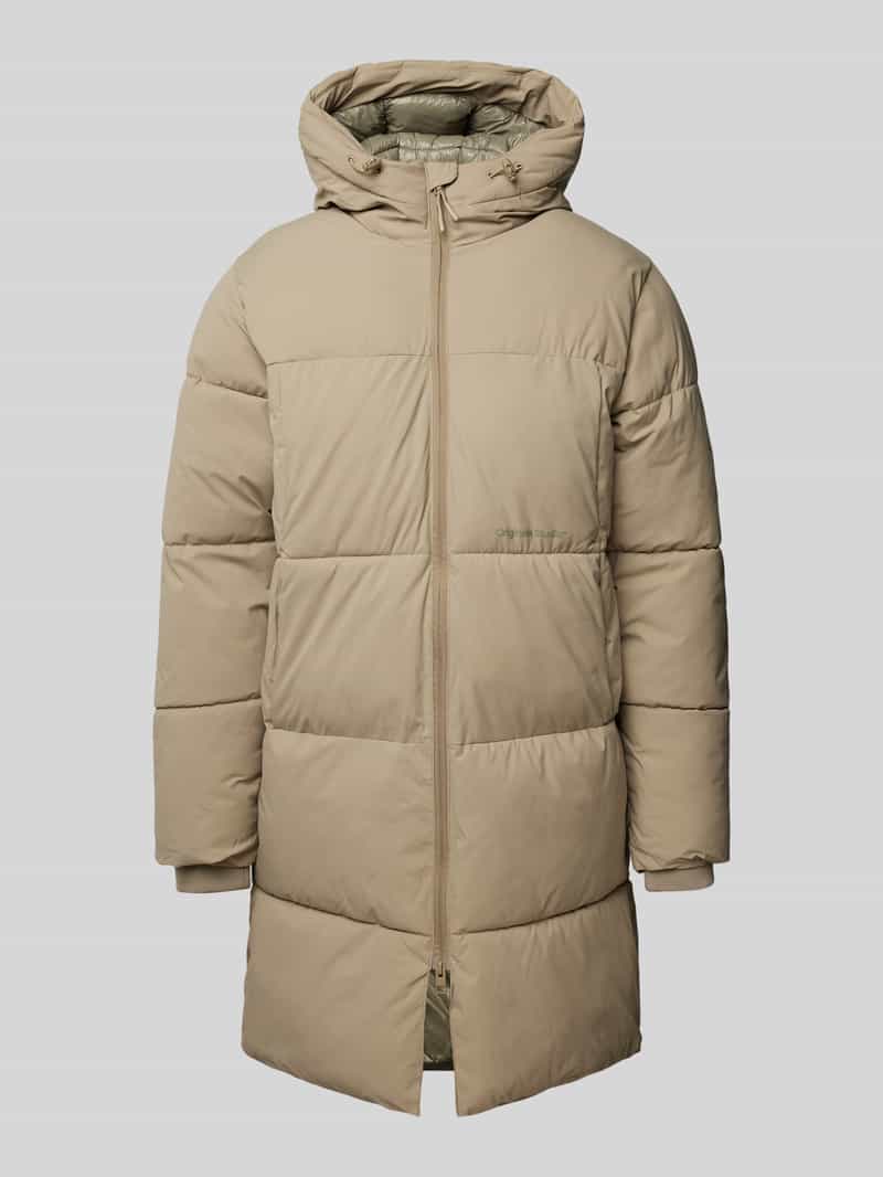 jack & jones Gewatteerde lange jas met capuchon model 'VESTERBRO'