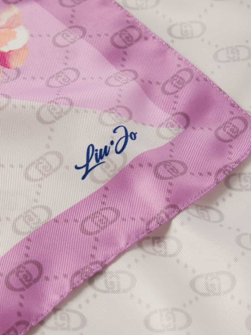 Liu Jo White Sjaal met labeldetails model 'FLOWER CORNER'