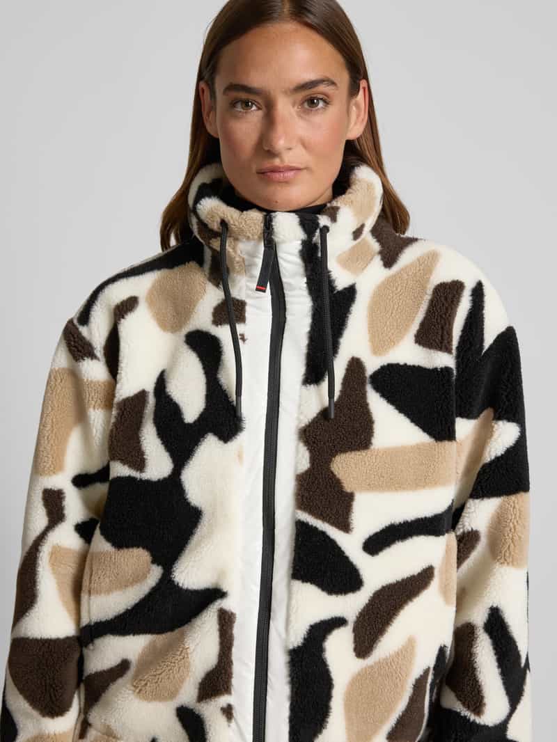 Fire + Ice Fleecejack met opstaande kraag model 'NINETTA3'
