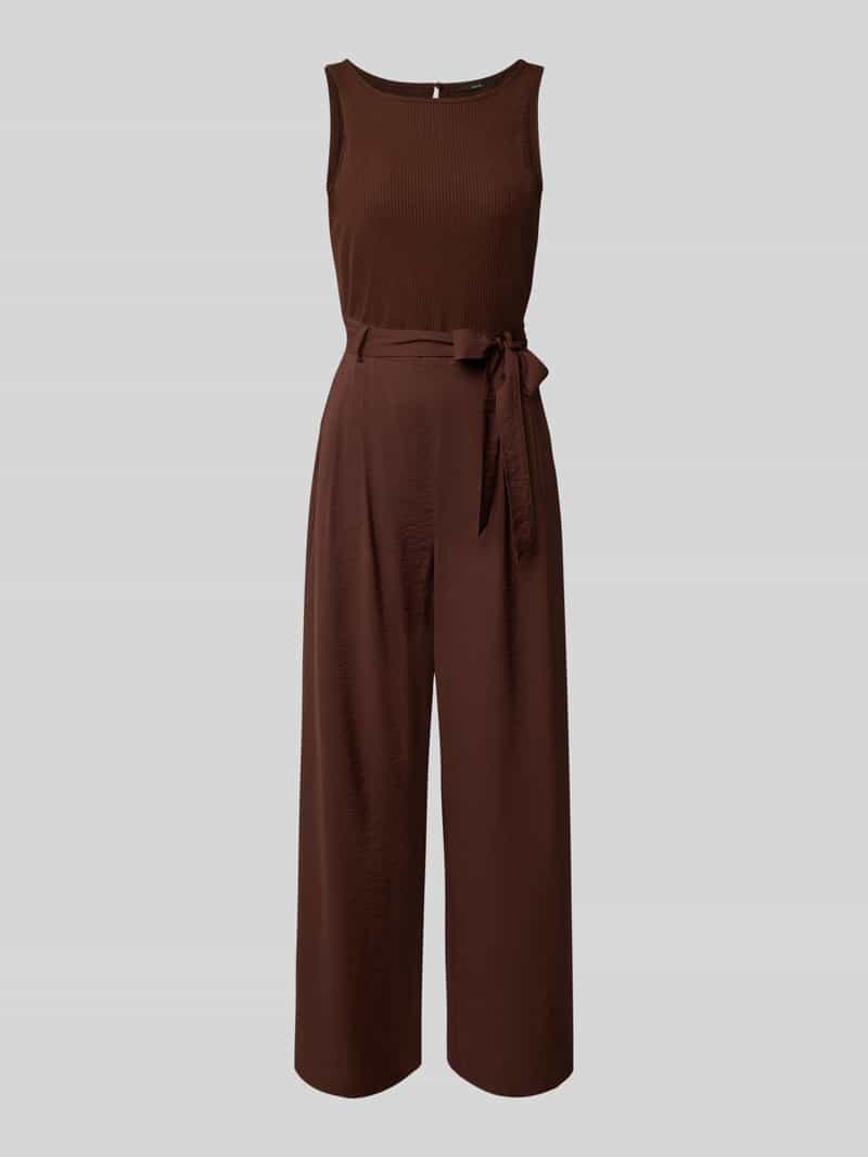 Zero Relaxed fit jumpsuit met viscose en een tailleband