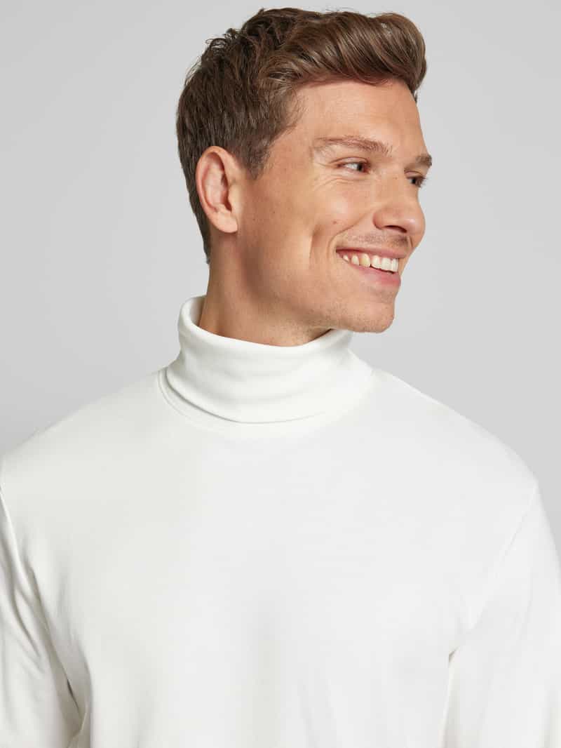 Tom Tailor Regular fit shirt met lange mouwen van katoenmix met col