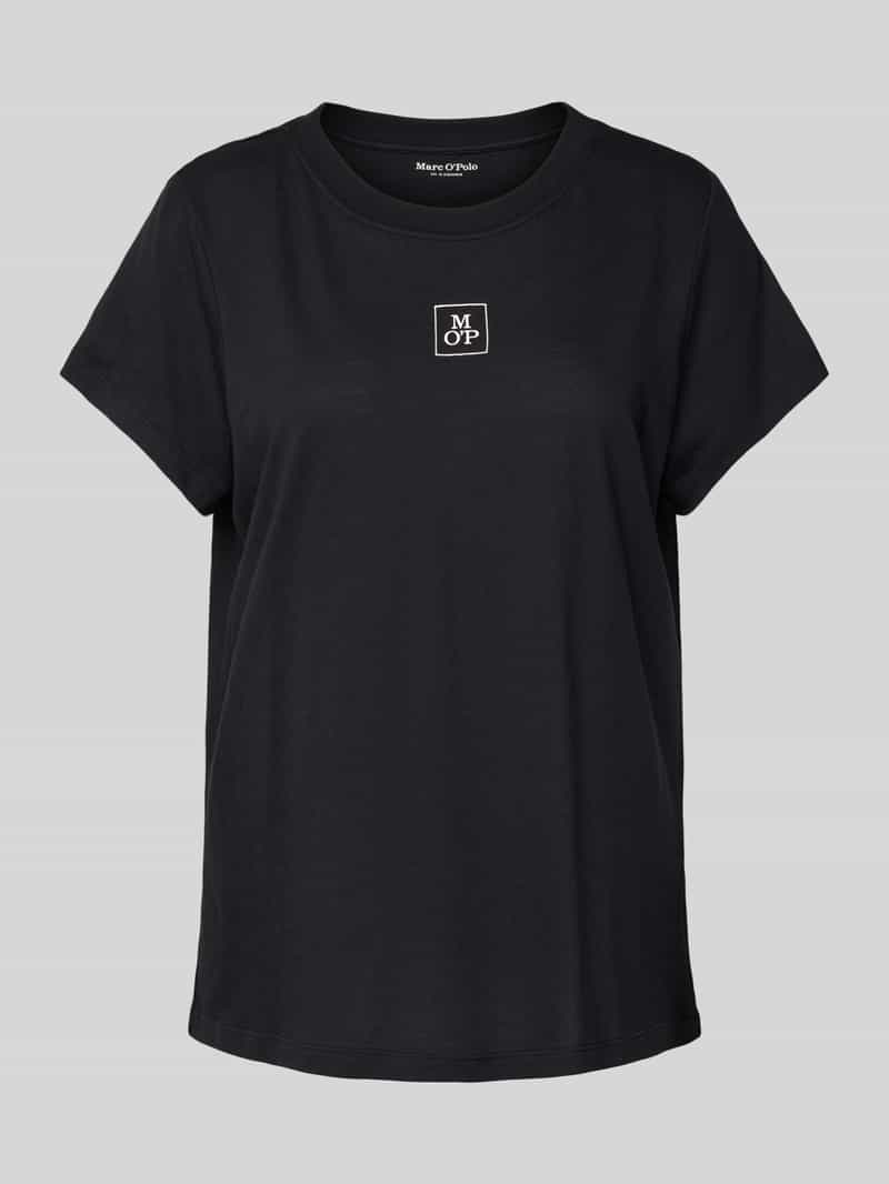Marc O'Polo Regular fit pyjamatop in een mix van modal en katoen met logoprint
