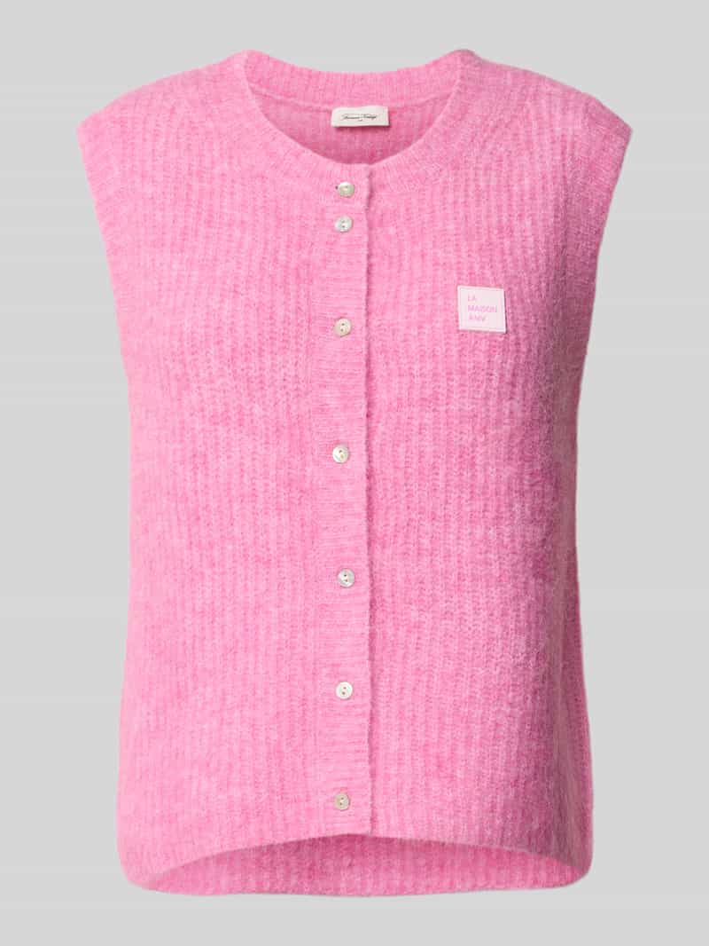 American vintage Mouwloos vest met labelpatch
