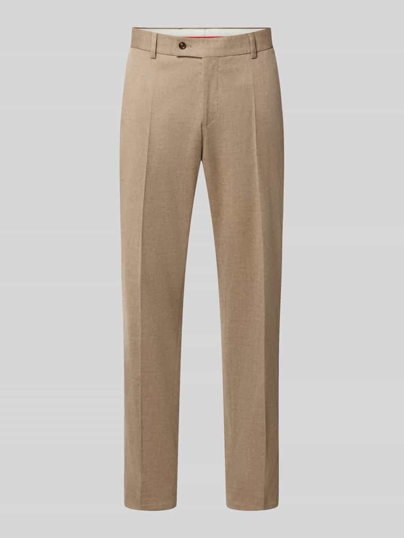 CG – CLUB of GENTS Pantalon met wol met vouw model 'Cole'