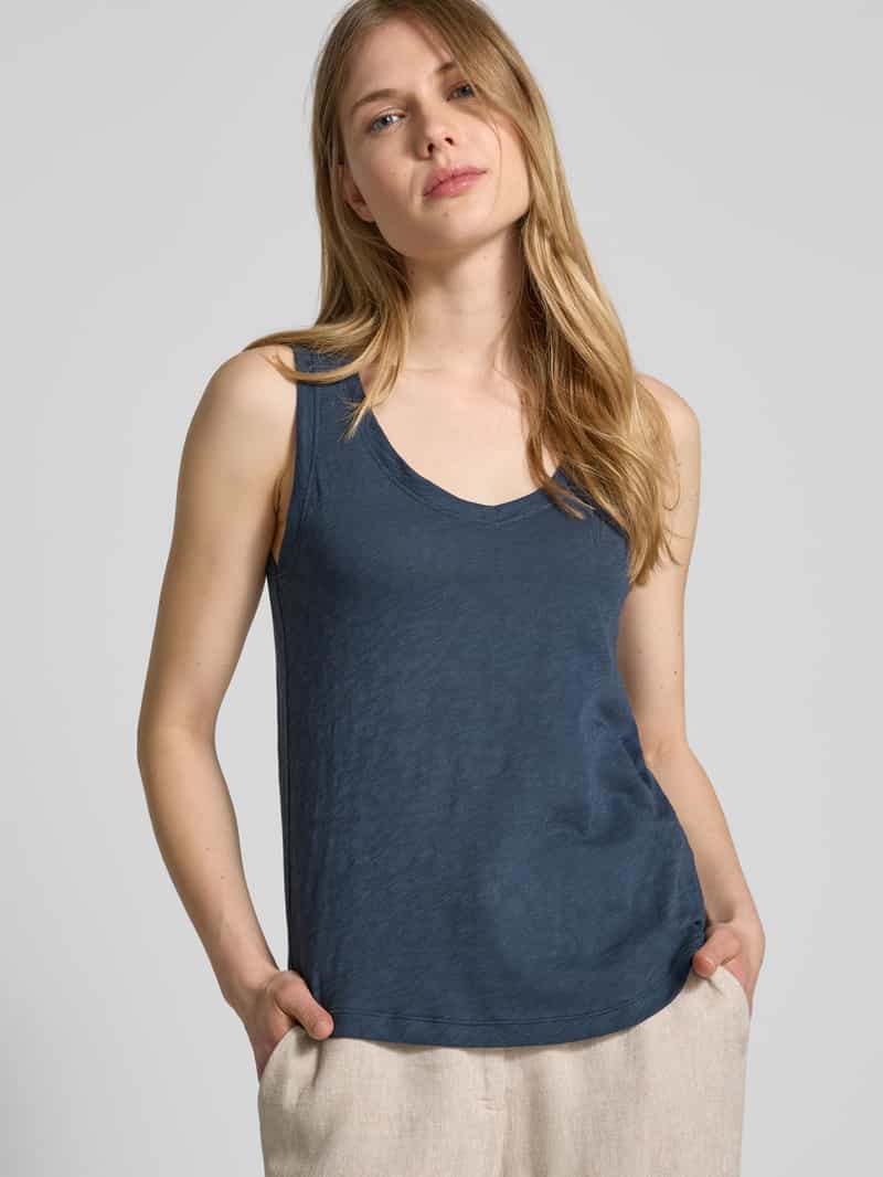 Marc O'Polo Regular fit tanktop van katoenen slubjersey