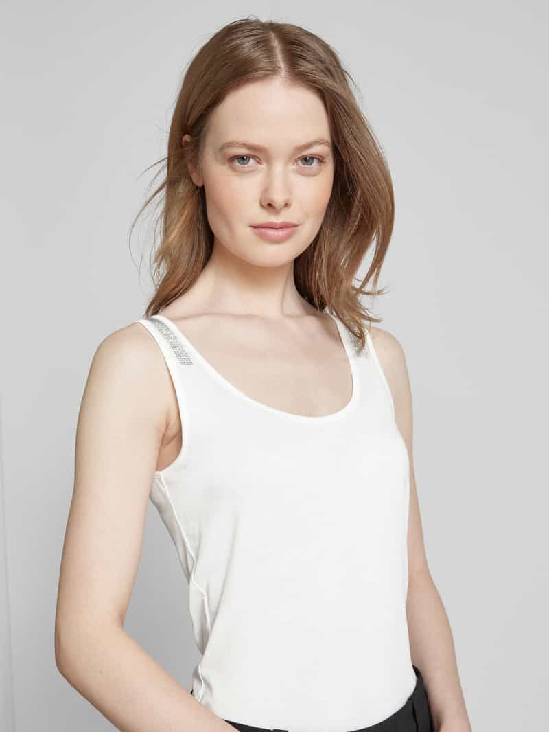 monari Tanktop met siersteentjes