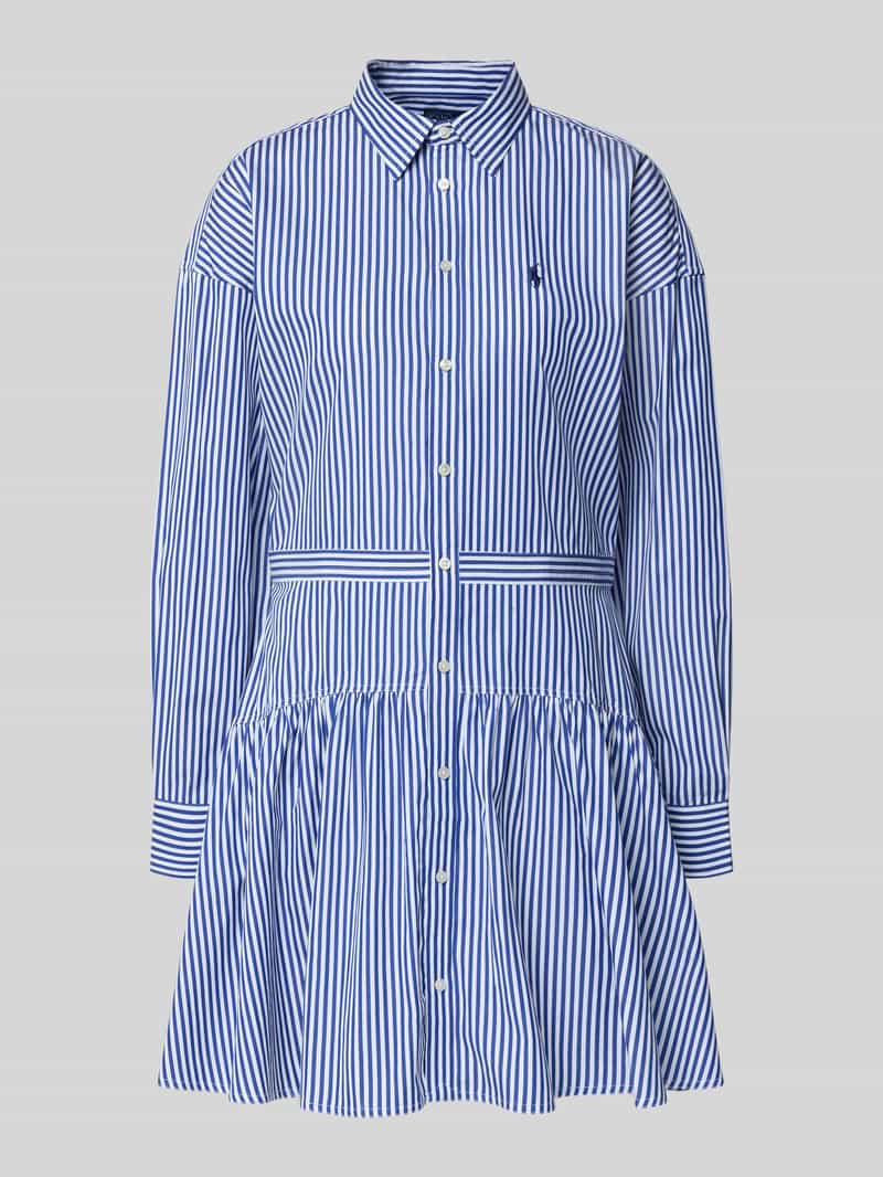 Polo Ralph Lauren Overhemdjurk in minilengte met logostitching