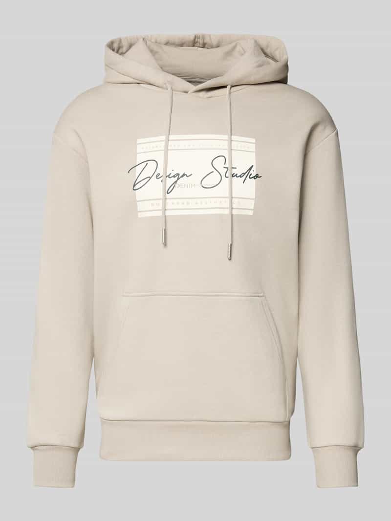 Tom Tailor Denim Regular fit hoodie van katoenmix