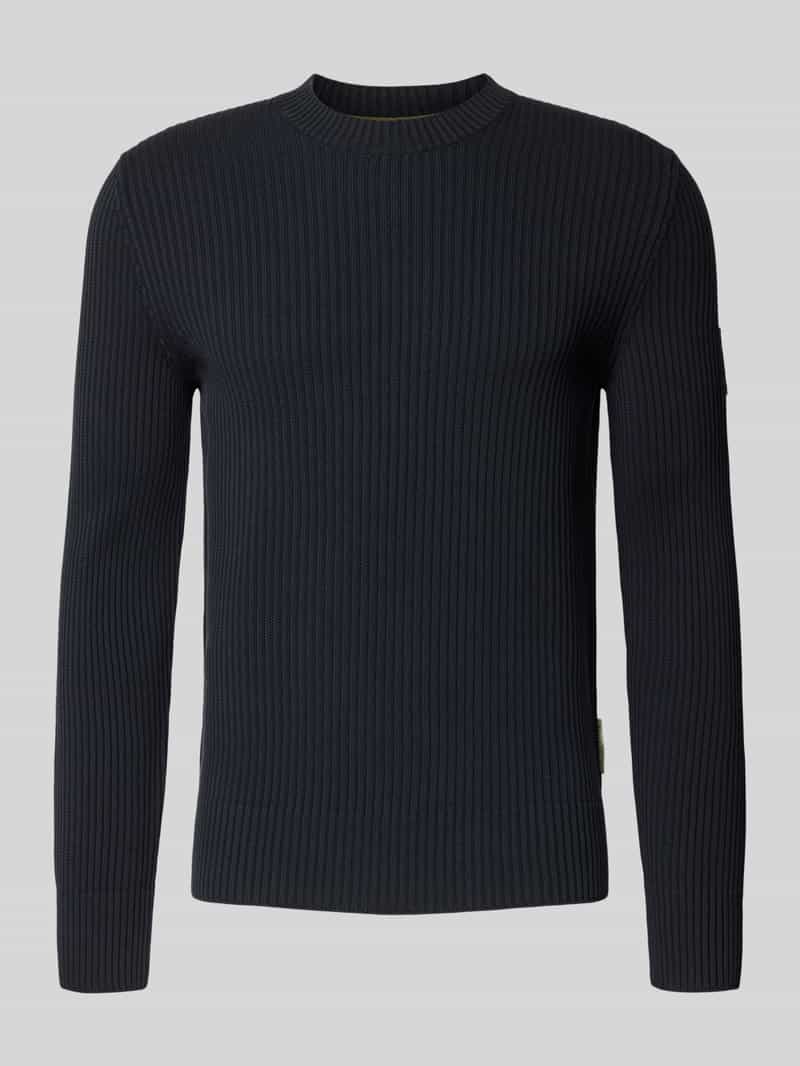 Marc O'Polo Regular fit gebreide pullover van puur katoen × DFB Travel Collection