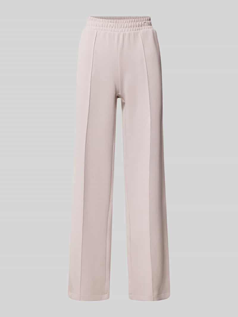 Christian Berg Woman Straight leg sweatpants met vaste persplooien