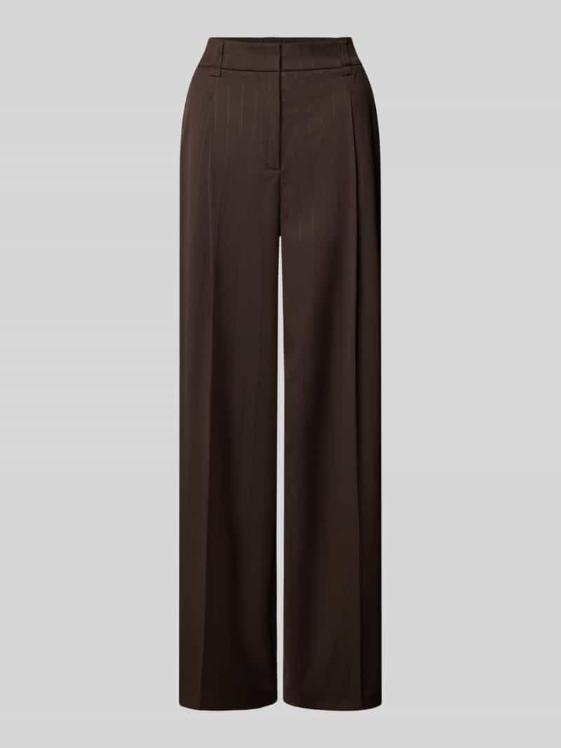 Regular fit recht broek met viscosemodel model 'Moira Bloom'