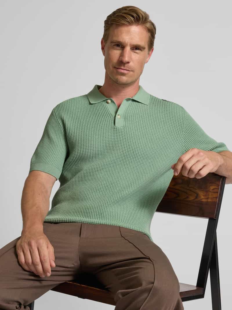 Tom Tailor Relaxed fit poloshirt van katoenmix
