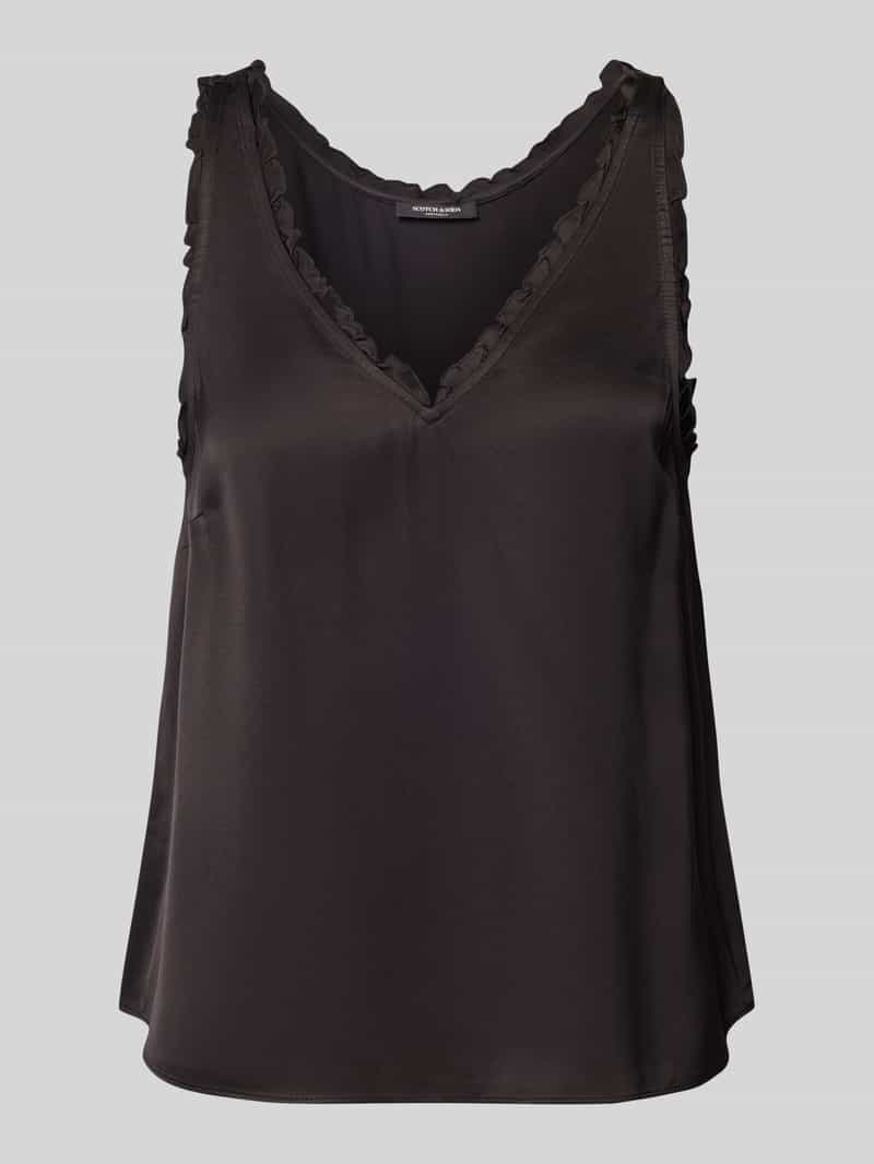 Scotch & Soda Blousetop van viscose met V-hals