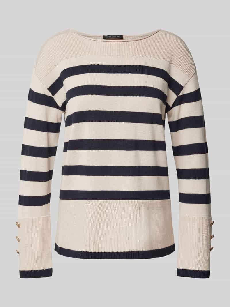 Betty Barclay Gebreide pullover met ribboorden