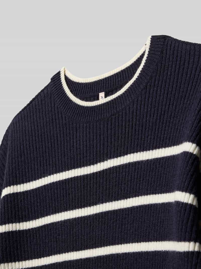 Only Regular fit gebreide jurk van viscosemix model 'IBI'