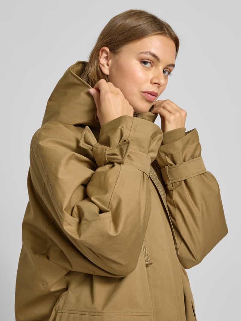 G-LAB Lange jas met capuchon model 'LIV'