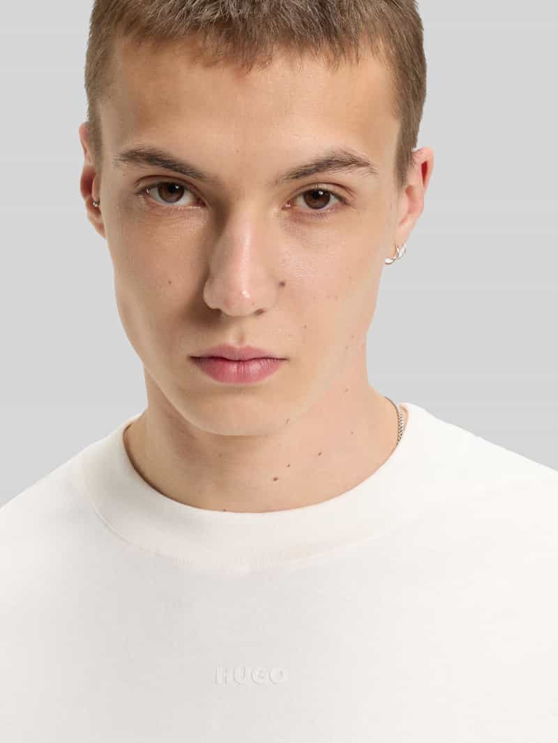 HUGO Relaxed fit T-shirt van puur katoen model 'DAPOLINO'