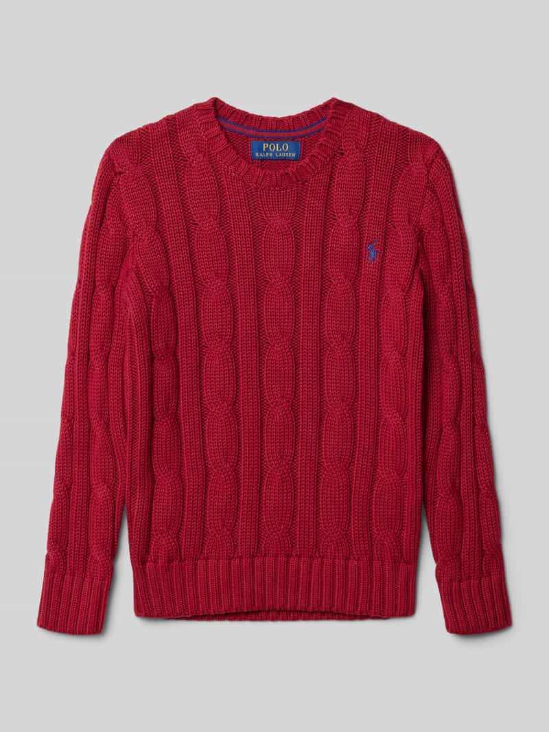 Polo Ralph Lauren Teens Gebreide pullover met ribboorden