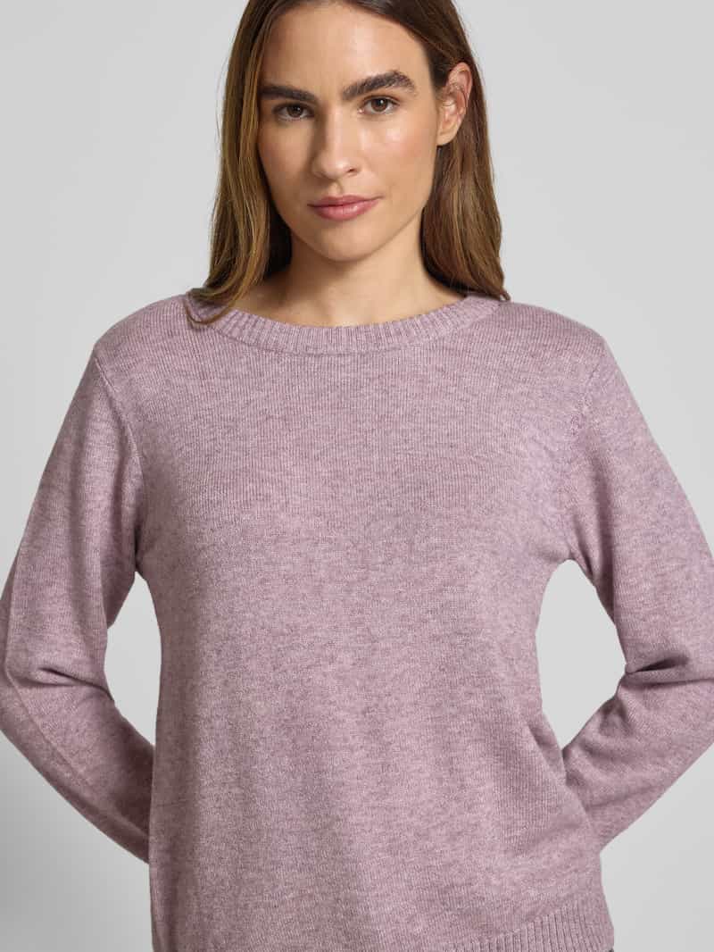 Vila Gebreide pullover met ribboorden