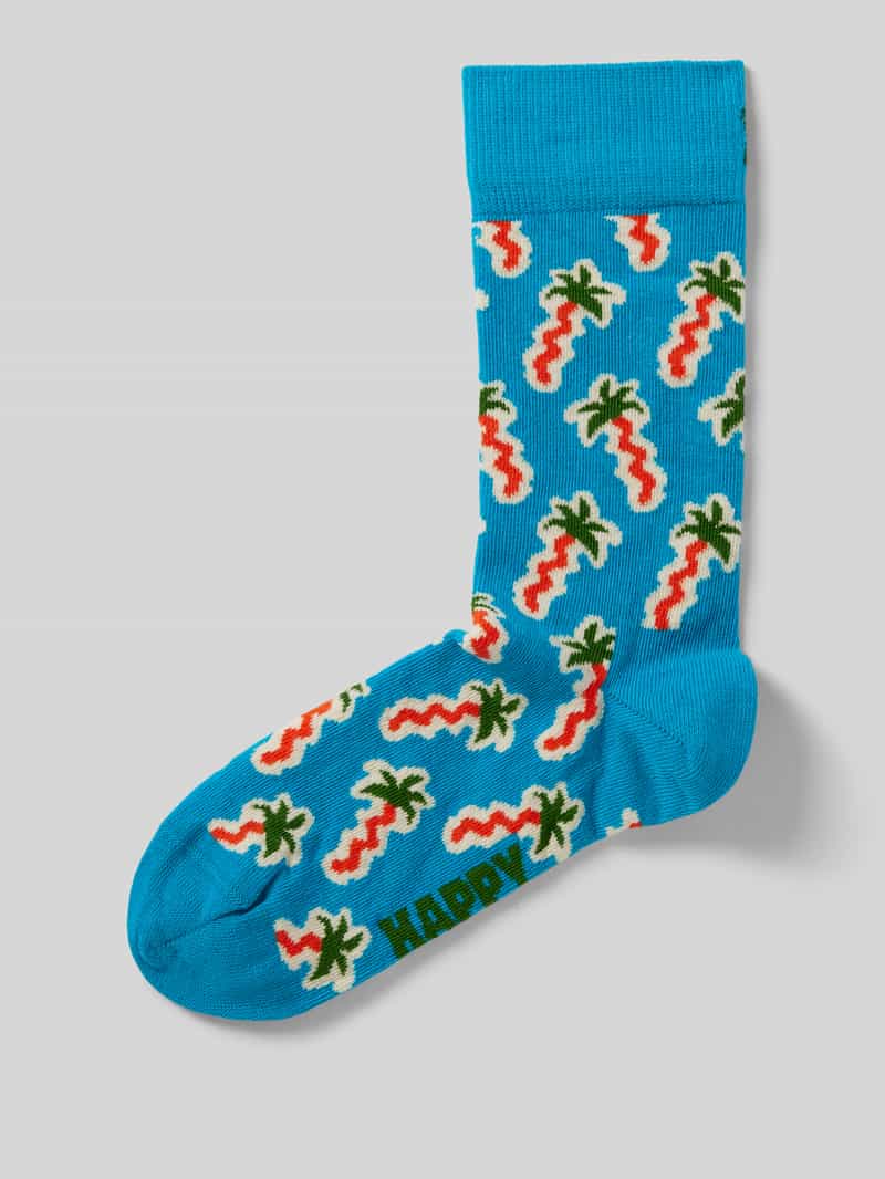 Happy Socks Sokken met stretch model 'Happy Palm'