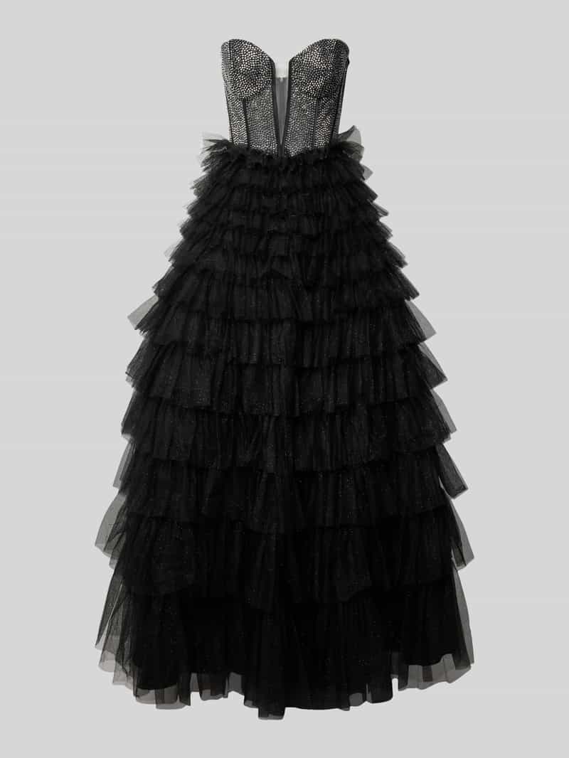 luxuar Avondjurk met strass-steentjes